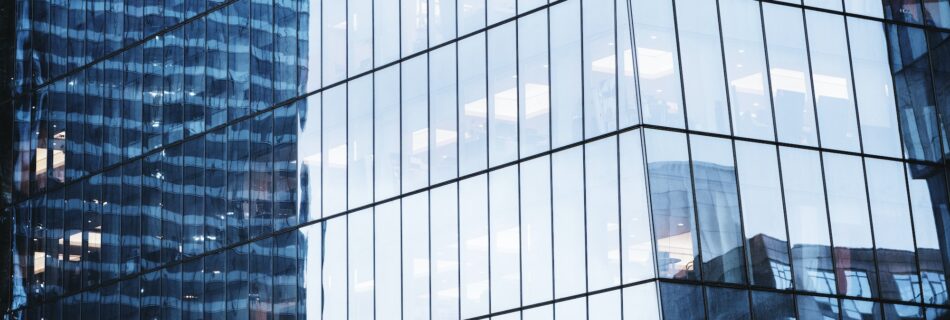 Glass office building